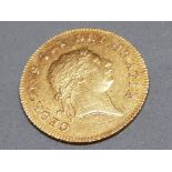 1806 GEORGE III GOLD HALF GUINEA COIN