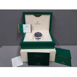 ROLEX DEEPSEA OYSTER PERPETUAL SEA-DWELLER D-BLUE DIAL 44MM AND OYSTER BRACELET 2018 BOXED WITH