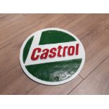 CAST METAL CASTROL SIGN