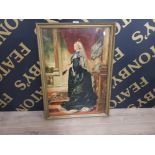 VINTAGE OIL PAINTING ON CANVAS OF QUEEN VICTORIA