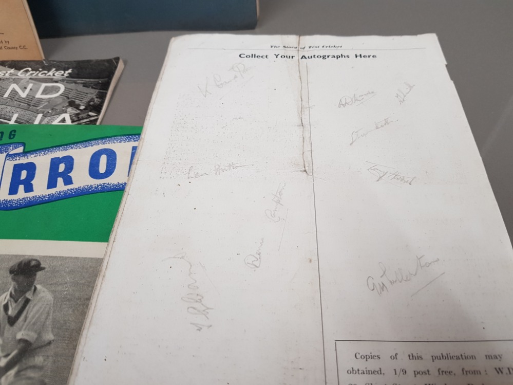 SCRAP BOOK CONTAINING ALL INDIAN TOURING TEAMS LESLIE TOWNSEND AND AUTOGRAPHS - Image 2 of 3