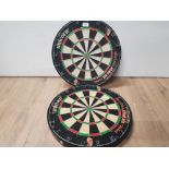 A PAIR OF PHIL THE POWER TAYLOR UNICORN DART BOARDS