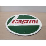 CAST METAL CASTROL SIGN