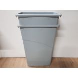 2 PLASTIC STACKING BINS