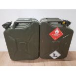 A PAIR OF 20L JERRY CANS