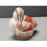 ROYAL CROWN DERBY PAPERWEIGHT THE DUCKLING AN EXCLUSIVE FOR THE ROYAL CROWN DERBY COLLECTORS GUILD