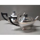 2 X SILVER PLATED TEA POTS