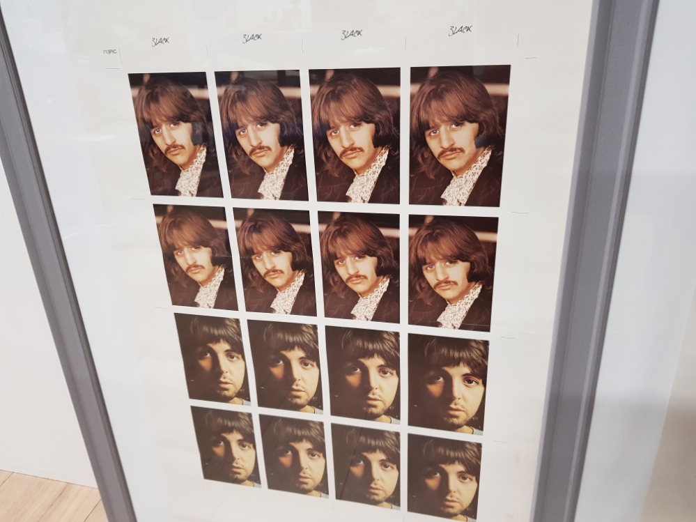 ORIGINAL 1970S BEATLES PHOTOGRAPHS SHEETS USED TO DESIGN LP RECORD SLEEVES - Image 3 of 3