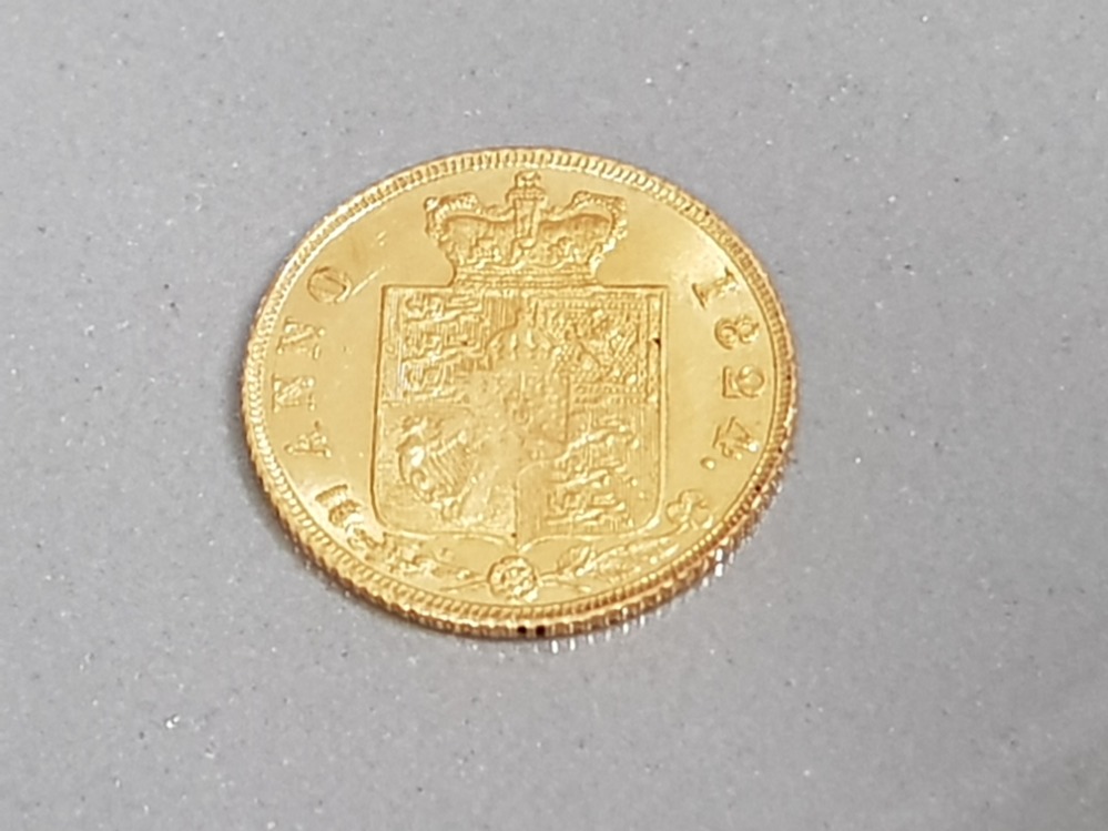 BRILLIANT 1824 GEORGE IV GOLD HALF SOVEREIGN - Image 2 of 2