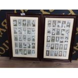 2 FRAMED BOXING PERSONALITIES CIGARETTE CARDS BY W A & A C CHURCHMAN
