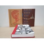 3 BOOKS FROM THE FOLIO SOCIETY INCLUDING THE TRAVELS OF IBN BATTUTAH THE FABLES OF AESOP AND BRITAIN