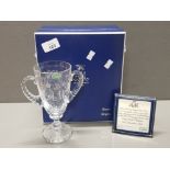 WEBB CORBET ENGLISH FULL LEADED STUART CRYSTAL TOASTING GOBLET LIMIT EDITION 344 OF 1000 WITH