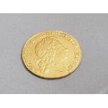 GEORGE I 1717 GOLD HALF GUINEA COIN EXTRA FINE CONDITION
