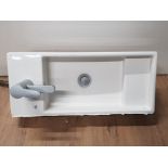 RECTANGULAR CLOAK ROOM SPACE SAVING SINK WITH TAP