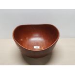 A VERY NICE WOODEN DANISH CENTRE PIECE BOWL BY ILLUMS BOLINGHUS