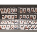 SET OF 50 WILLS CIGARETTE CARDS 1908 CRICKETERS IN GOOD CONDITION WITH ODD MARKS