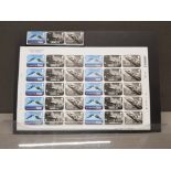 2011 THE GENIUS OF GERRY ANDERSON SHEET OF 30 STAMPS WITHOUT PERFORATIONS RARE STAMP ITEM