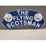CAST METAL THE FLYING SCOTSMAN SIGN 40CM