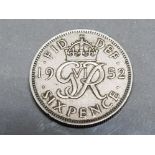 1952 SIXPENCE