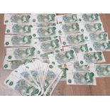 100 OLD POUND NOTES IN MIXED CIRCULATED GRADES