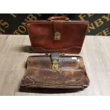 2 VINTAGE LEATHER BRIEFCASES