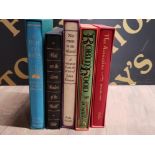 5 HARDBACK BOOKS BY THE FOLIO SOCIETY ALL WITH ORIGINAL PROTECTIVE SLEEVES IN EXCELLENT CONDITION
