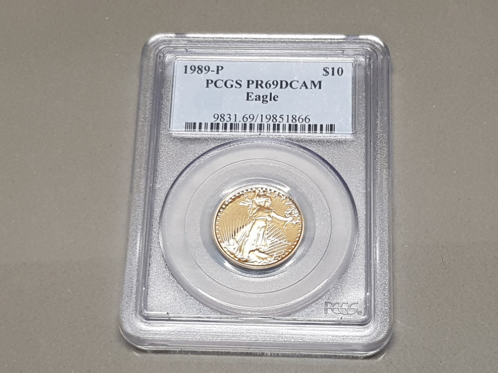 USA GOLD QUARTER OZ EAGLE PROOF IN SLAB - Image 3 of 4