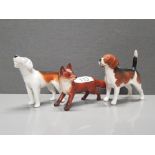 3 BESWICK FIGURES INC 2 DOGS AND A FOX