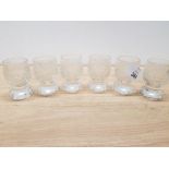 SET OF 6 NICELY CUT FIRING SHOT GLASSES