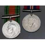 2 BRITISH MEDALS WORLD WAR II 1939-45 WAR MEDAL AND DEFENCE MEDAL BOTH IN GOOD CONDITION ORIGINAL