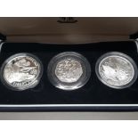 3 UK ROYAL MINT D DAY SILVER PROOF COINS UK, FRANCE AND USA IN ORIGINAL PRESENTATION CASE