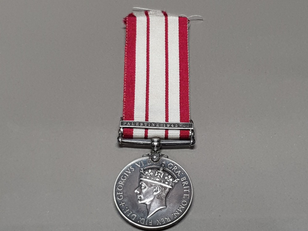 NAVAL GENERAL SERVICE MEDAL GEORGE VI CLASP PALESTINE 1945-48 C/SSX 831533 HARRISON FORD SEAMAN - Image 3 of 3