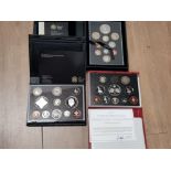 3 UK ROYAL MINT SETS FOR 1997, 2008 AND 2012 ALL COMPLETE IN ORIGINAL CASES WITH CERTIFICATES OF