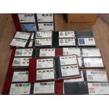 GREAT BRITAIN FIRST DAY COVER COLLECTION FROM 1977 TO 1986 PRESENTED IN 8 KESTREL FDC ALBUMS