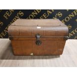 VINTAGE F WATSON TIN TRUNK