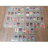 SET OF 50 BASSETT CONFECTIONARY BARRATT FOOTBALL TRADE CARDS SEASONS 1981-82 IN VERY FINE CONDITION