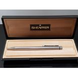 STEEL SHEAFFER PEN IN ORIGINAL CASE