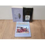 3 ASSORTED BOOKS INCLUDES BRITISH ROAD STEAM VEHICLES THE DEEPER MEANING OF LIFE AND A BOOK OF TOOLS