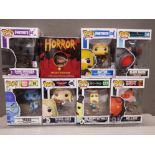 8 POP COLLECTORS FIGURES INCLUDING FORTNITE DARK VOYAGER AND HELLBOY ALSO INCLUDES HORROR FREDDY
