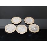 5 COLLECTABLE 2 POUND COINS INCLUDES CHARLES DICKENS AND DNA DOUBLE HELIX