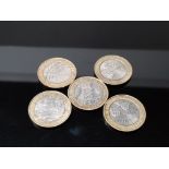 5 COLLECTABLE 2 POUND COINS INCLUDES THE GREAT FIRE OF LONDON AND THE FIRST WORLD WAR