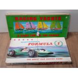 2 VINTAGE BOXED GAMES INC WADDINGTONS FORMULA 1 AND RACING YACHTS