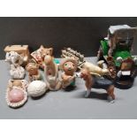 MISCELLANEOUS ORNAMENTS MAINLY INCLUDES PENDELFIN RABBITS ALSO INCLUDES ORIENTAL BULL AND KART ETC