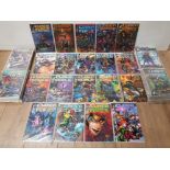 LARGE COLLECTION OF AMERICAN IMPORT COMICS INCLUDING CYBER FORCE, CRIMSON AND STORM WATCH ETC