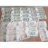 100 OLD POUND NOTES IN MIXED CIRCULATED GRADES