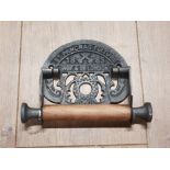 CAST METAL ST PANCRAS FIXTURE TOILET ROLL HOLDER