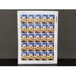 SHEET OF 25 1ST CLASS STAMPS 2011 MUSICALS BLOOD BROTHERS WITHOUT PERFORATIONS SG 3146