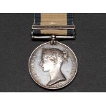 VICTORIAN NAVAL GENERAL SERVICE MEDAL AWARDED TO JOHN SHERMAN, HE SERVED AS A COOPER ON H.M.S