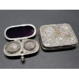 VINTAGE SOVEREIGN 5 COIN HOLDER AND HALF SOVEREIGN DOUBLE CASE