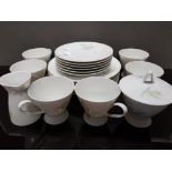 20 PIECES OF GERMAN ROSENTHAL TEA CHINA CUPS, SAUCERS AND PLATES ETC